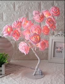 Lámpara de Mesa Árbol LED Rosa - Luz Decorativa Modeladora - Image 9