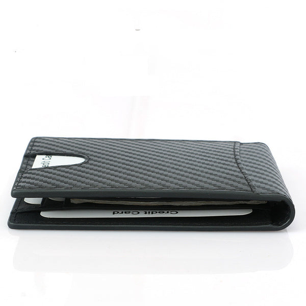 Billetera para Hombre con Textura de Fibra de Carbono - Image 9