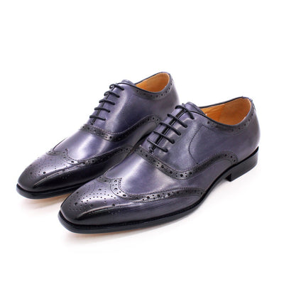 Zapatos de Cuero Estilo Inglés Brogue para Hombre - Image 2
