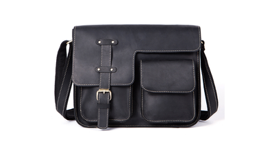 Bolsa Bandolera de Cuero Crazy Horse Estilo Retro para Hombre