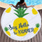 Toalla Playera Redonda Estampada Multiusos