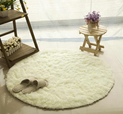 Alfombra Redonda de Pelaje Suave para Sala, Dormitorio y Cuarto Infantil - Image 10