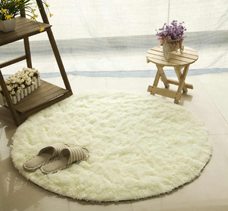 Alfombra Redonda de Pelaje Suave para Sala, Dormitorio y Cuarto Infantil - Image 10