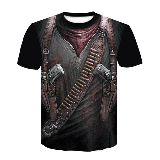 Playera Hombre Manga Corta Estampado 3D Digital - Image 2