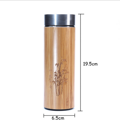 Vaso Bambú Ecológico 360ml con Tapa Giratoria - Image 5