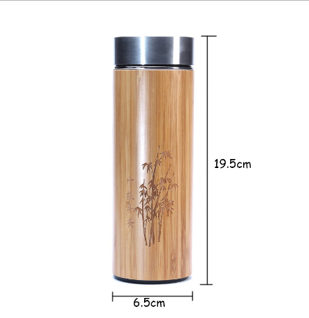 Vaso Bambú Ecológico 360ml con Tapa Giratoria - Image 5