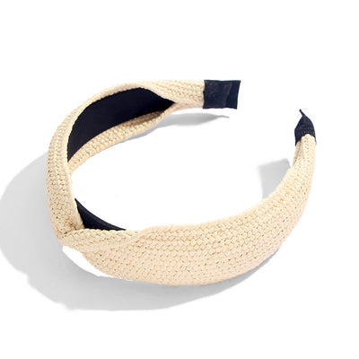 Diadema de Rafia Tejida a Mano - Natural y Elegante - Image 27