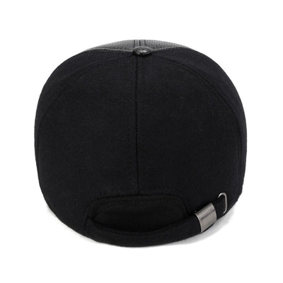 Gorra de Béisbol en Cuero PU Acolchada y Térmica para Hombre - Image 5