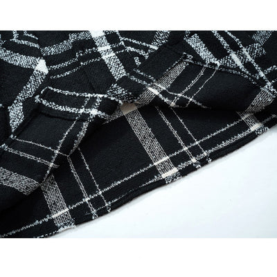 Camisa Cuadros Oversize con Hombros Caídos - Estilo Urbano Moderno - Image 4