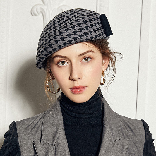 Boina Femenina Estilo Azafata Británica para Otoño e Invierno - Image 2