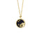 Sterling Plateado Zodiac Negro shell Leo