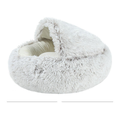 Cama Térmica de Felpa para Gatos - Nido Redondo Envolvente - Image 5