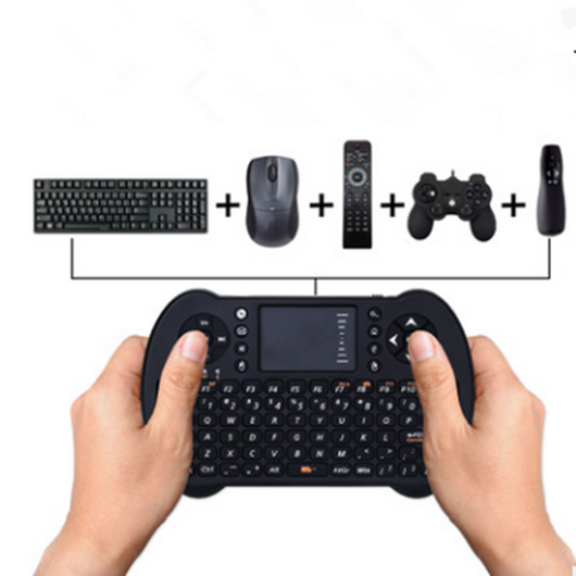 Teclado Inalámbrico QWERTY con Ratón Aéreo Integrado - Image 4