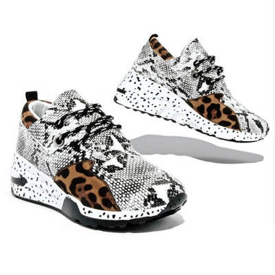 Zapatillas Deportivas Casual con Estampado Leopardo y Cordones - Image 4