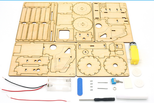 Kit de Construcción Rodillo Compactador STEAM - Juguete Educativo de Ingeniería en Madera - Image 5