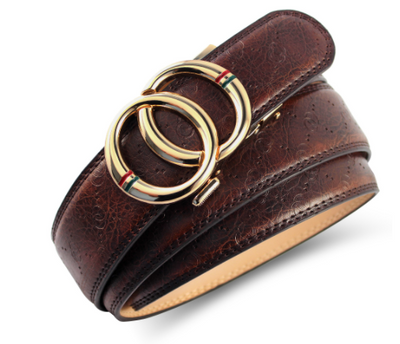 Cinturón de Cuero Genuino para Hombre con Hebilla Automática de Aleación - Image 7