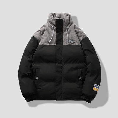 Abrigo de Invierno para Hombre Casual con Cuello Alto Acolchado en Algodón - Image 10