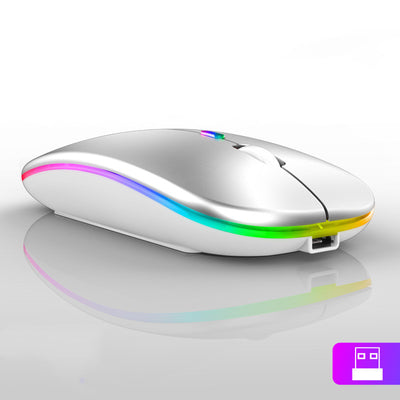 Ratón Inalámbrico Ultrafino con Iluminación LED Colorida - Image 4