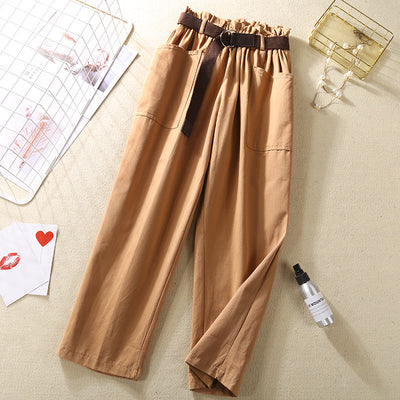Pantalones Casuales con Cintura Elástica y Estampado Floral - Image 18