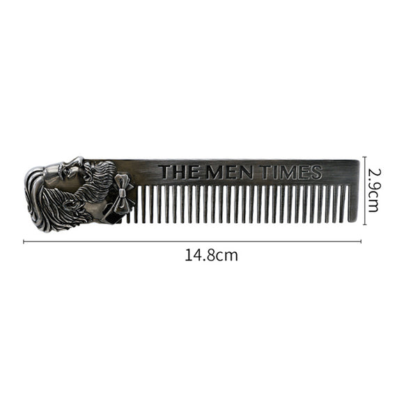 Peine de dientes anchos chapado en bronce