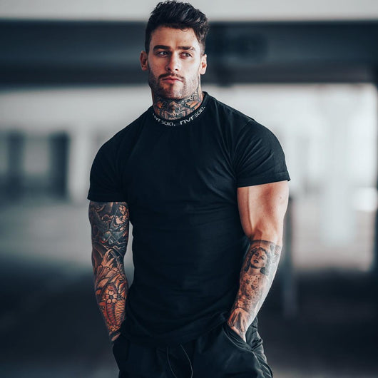 Camiseta de Entrenamiento Fitness Hombre 100% Algodón Puro