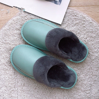 Pantuflas de Cuero Genuino con Suela Gruesa Acolchada - Cálidas e Impermeables - Image 10