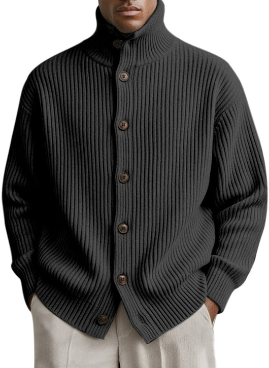 Cardigan Cuello Alto Tejido para Hombre - Image 8