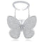 Anillo Ajustable de Mariposa Brillante con Cristales Pavé Movibles