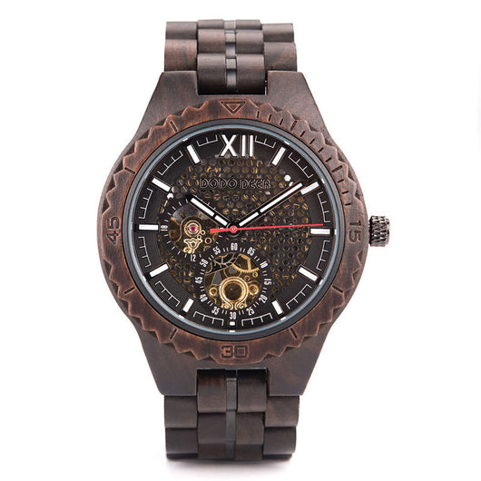 Reloj Mecánico de Madera para Hombre - Image 6