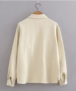 Camisa de Algodón Blanco con Moño Cruzado - Image 2