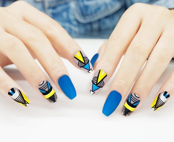 Láminas de Uñas Postizas Mate - Set de 24 Diseños
