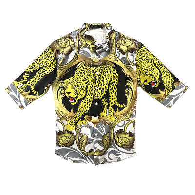 Camisa Estampado Leopardo Manga Cinco Puntos para Niños - Image 5