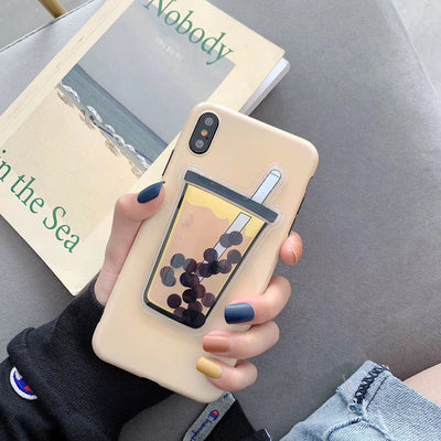 Funda iPhone con Líquido Descompresivo de Té de Perlas - Compatible con Apple - Image 3