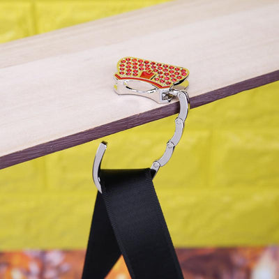Organizador de Bolsos y Carteras con Ganchos de Cristal - Soporte Plegable Portátil - Image 3