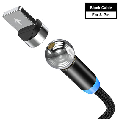 Cable de Carga Magnético 360° - Rotación Total Compatible - Image 7