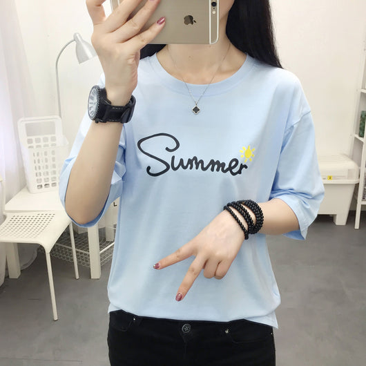 Playera Holgada de Algodón para Mujer
