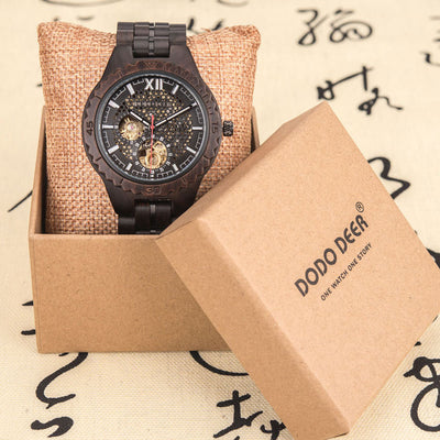 Reloj Mecánico de Madera para Hombre - Image 2