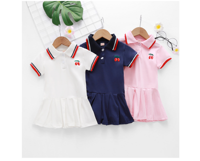 Vestido Plisado de Manga Corta para Niña - Colección Verano - Image 3
