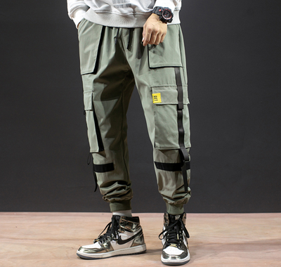 Pantalones Harem Casuales para Hombre con Tirantes - Image 4