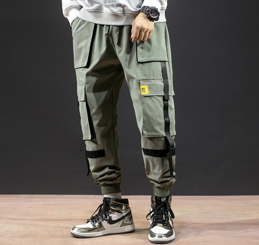 Pantalones Harem Casuales para Hombre con Tirantes - Image 4