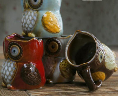 Taza de Cerámica con Diseño de Búho - Image 3