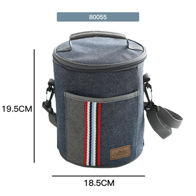 Bolsa Térmica Portátil Redonda para Almuerzo de Oficina - Image 24