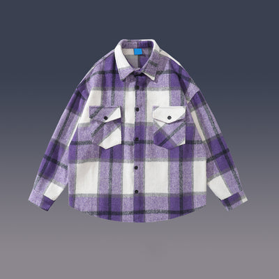 Camisa de Lana a Cuadros para Mujer - Image 8
