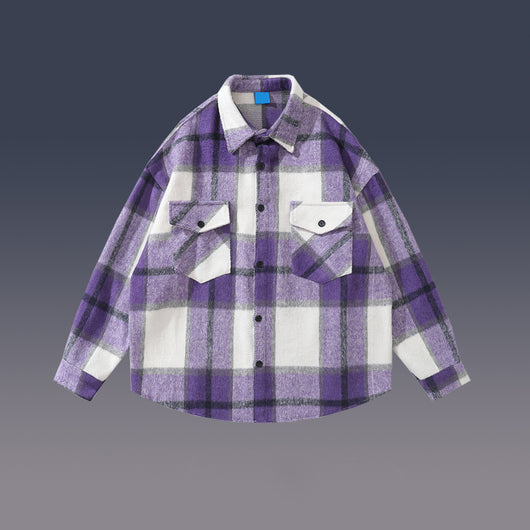 Camisa de Lana a Cuadros para Mujer - Image 8