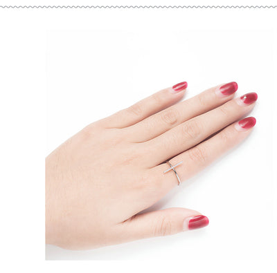Anillo de Plata Esterlina S925 Minimalista Versátil - Image 4