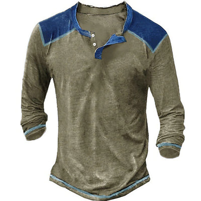 Camisa Casual Retro de Manga Larga para Hombre - Image 2