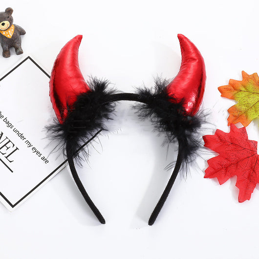 Diadema de Cuernos de Demonio para Decoración y Actuación de Halloween - Image 21