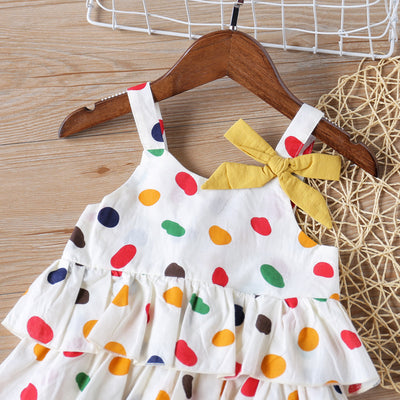 Conjunto Infantil Lunares con Moño: Blusa + Shorts - Image 2