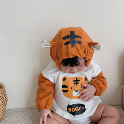 Enterizo con Capucha Estampado Tigre Bebé - Diseño Versátil y Adorable - Image 8