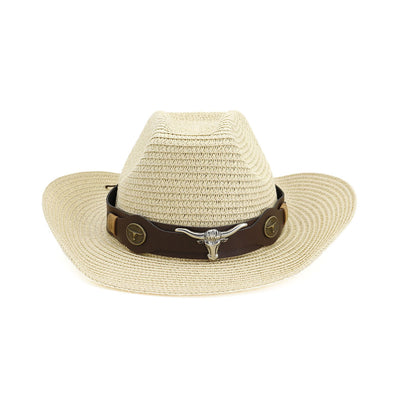 Sombrero Vaquero Tejido de Paja Estilo Occidental - Image 4